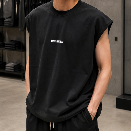 وست مردانه مدل کات-اسلیو (آستینحلقه) | رنگ مشکی | Black Sleeveless Vest - Unlimited Edition