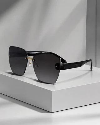 عینک آفتابی استایل مونوکروم مدل Luxury Black Cat Eye