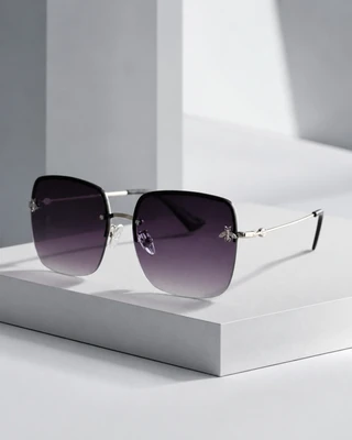 عینک آفتابی زنانه Silver Bee مدل Black Plum Gradient