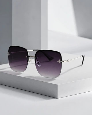 عینک آفتابی زنانه Silver Bee مدل Black Plum Gradient