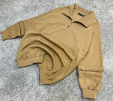 دورس اولد مانی ماندانا نیم زیپ مردانه رنگ اجری مخملی | Cream Half-Zip Sweatshirt