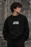 دورس پاییزه مردانه سه نخ پنبه گرم بالا گرافیکی رنگ مشکی SAVEDE ME | Cotton Sweatshirt