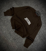 دورس پاییزه مردانه سه نخ پنبه گرم بالا گرافیکی رنگ قهوه ای موکا SAVEDE ME | Cotton Sweatshirt
