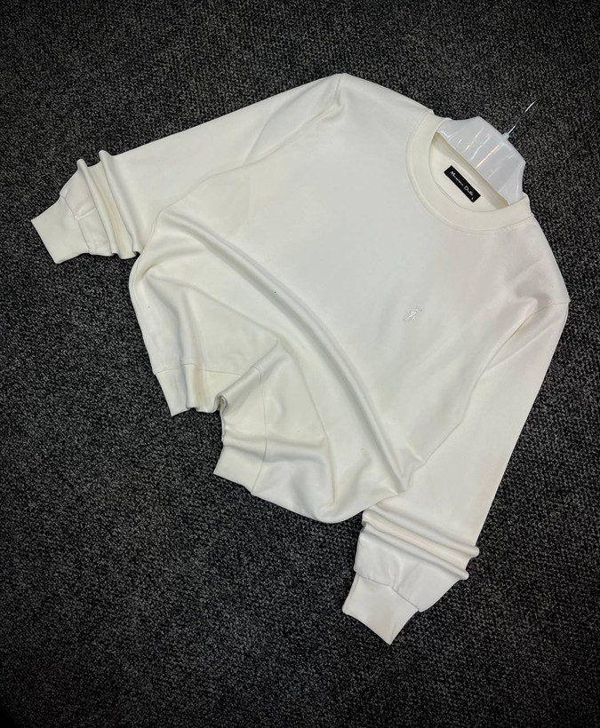 دورس مردانه ماندانا اولد مانی سفید مستر کوالیتی | Mandana Old Money Crewneck