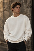 دورس مردانه ماندانا اولد مانی سفید مستر کوالیتی | Mandana Old Money Crewneck