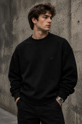 دورس مردانه ماندانا اولد مانی رنگ مشکی مستر کوالیتی | Mandana Old Money Crewneck
