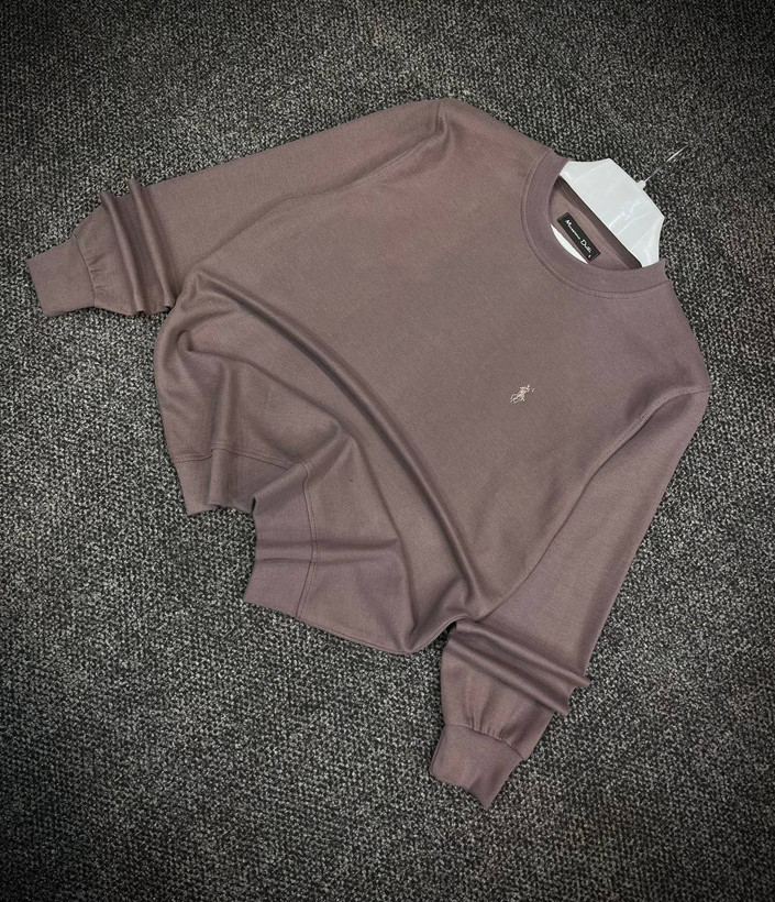 دورس مردانه ماندانا اولد مانی رنگ شکلاتی مستر کوالیتی | Mandana Old Money Crewneck