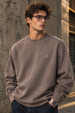 دورس مردانه ماندانا اولد مانی رنگ شکلاتی مستر کوالیتی | Mandana Old Money Crewneck