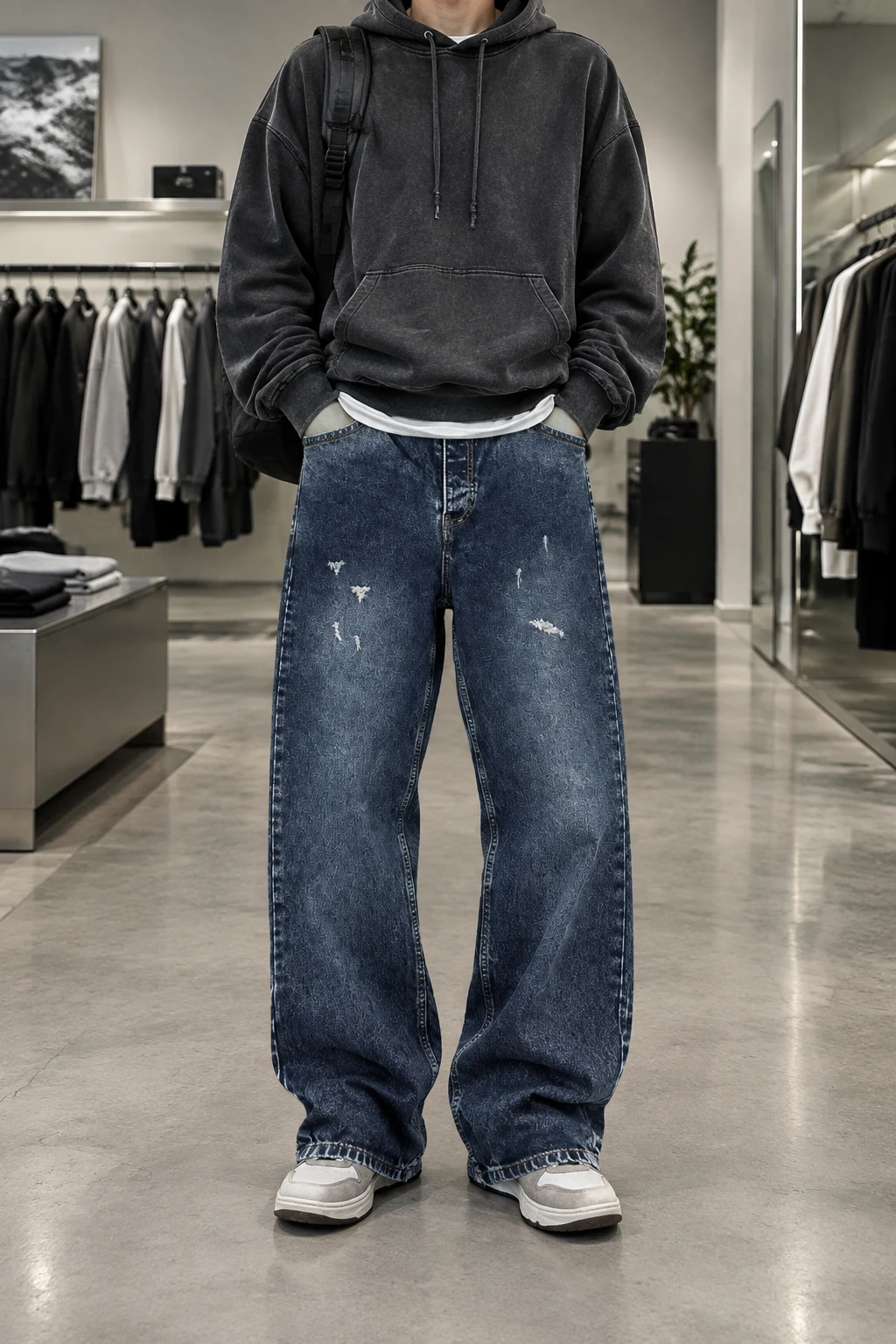 شلوار جین بگ مردانه استایل نئو‌کلاسیک Neo-Classic Loose Denim