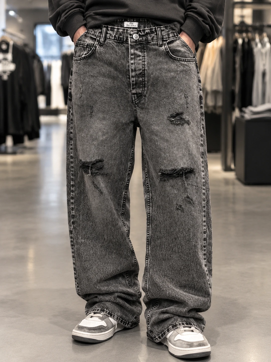 شلوار بگ جین مردانه وینتیج Vintage Wash | umod نیم بگ استریت